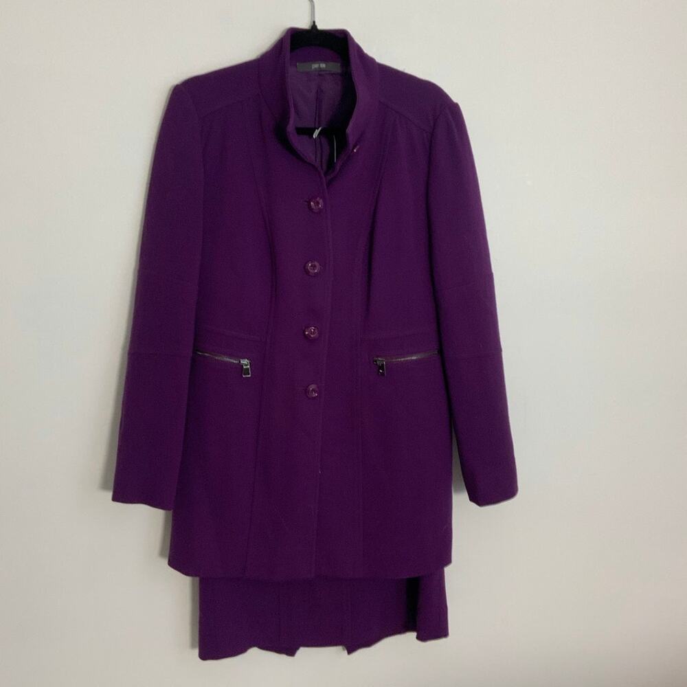 Per Se 2pc Plum Skirt Suit size 8